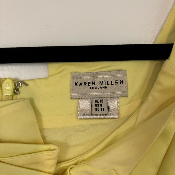 Karen Millen Yellow Cocktail Dress - Picture 3 of 6